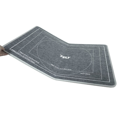 TELY Faltbares Puzzle-Brett – robuste, harte Filzplatte, rutschfeste Oberfläche, tragbar & leicht, für bis zu 1000 Teile, Puzzle-Unterlage für Tisch, Schoß oder Puzzle-Ständer