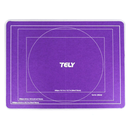 TELY Foldable Jigsaw Puzzle Board - Sturdy Hard Felt, Anti-Slip Surface, Portable & Lightweight, Fits Up to 1000 Pieces, Puzzle Mat for Table, Lap, or Puzzle Stand Use